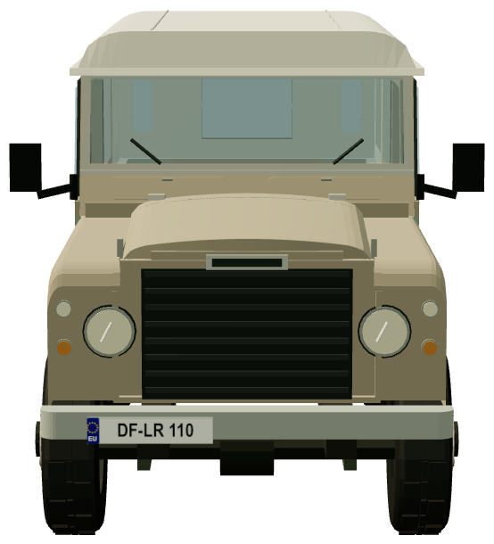 Series III Santana 6cyl Diesel — front view, registry 3D render