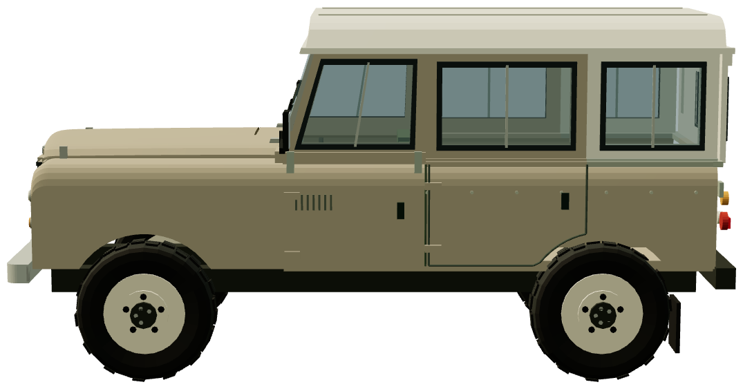 Series III Santana 6cyl Diesel — side view, registry 3D render