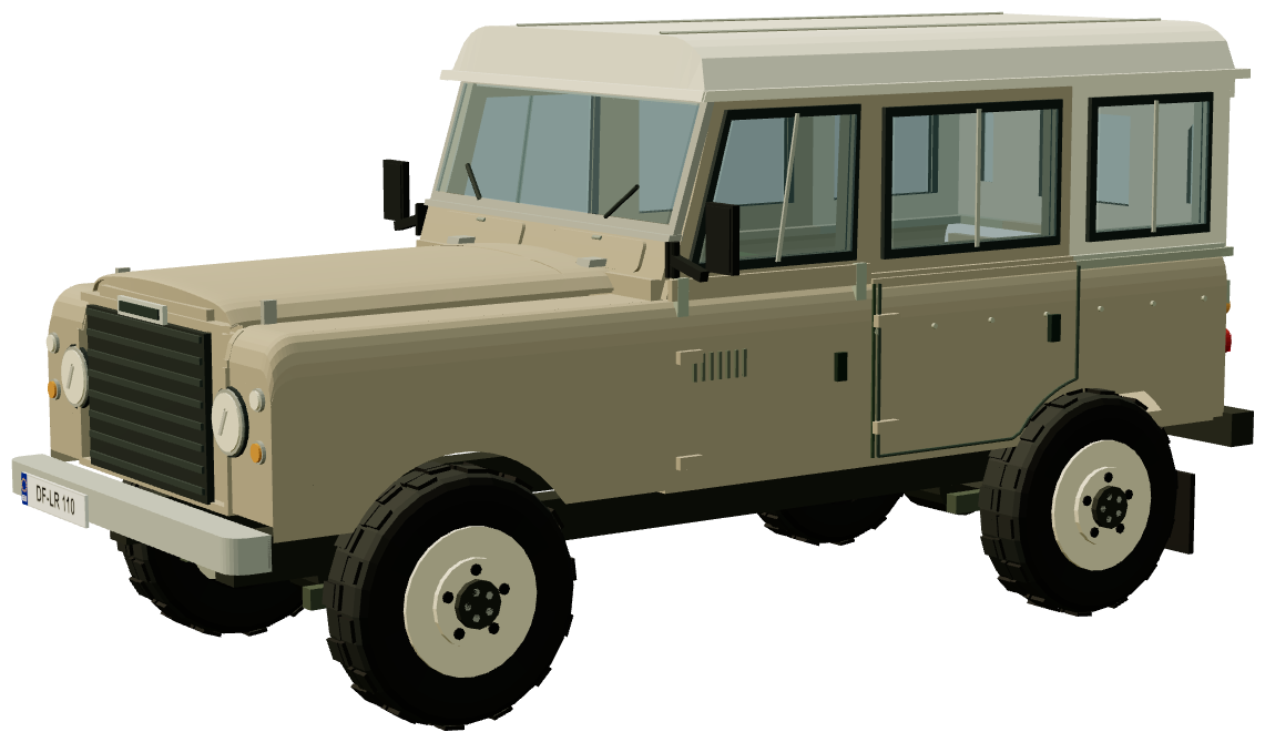 Series III Santana 6cyl Diesel — three-quarter view, registry 3D render