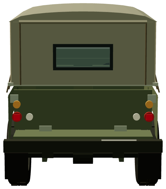 Santana Ligero — rear view, registry 3D render