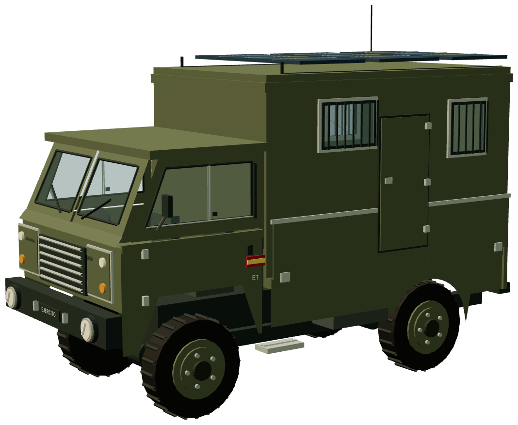Santana 2000 FC Mobile Radio — three-quarter view, registry 3D render