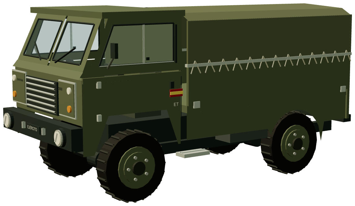 Santana 2000 FC Soft Top — three-quarter view, registry 3D render