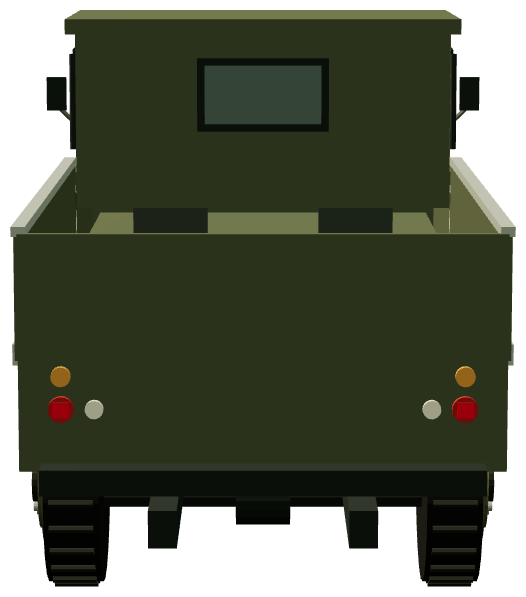 Santana 2000 FC Tray — rear view, registry 3D render