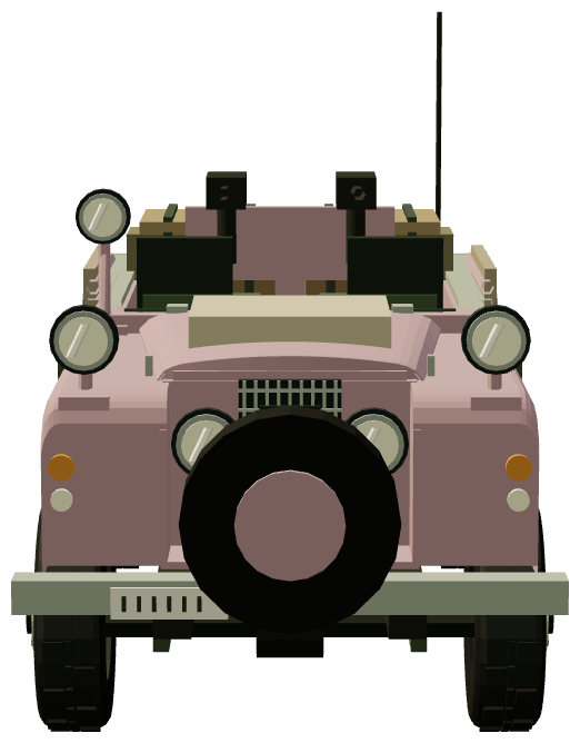 SAS Series IIA Pink Panther — front view, registry 3D render