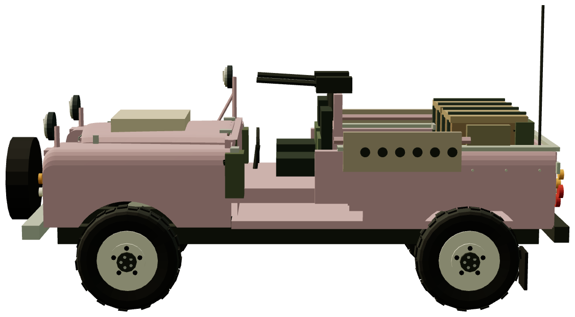SAS Series IIA Pink Panther — side view, registry 3D render