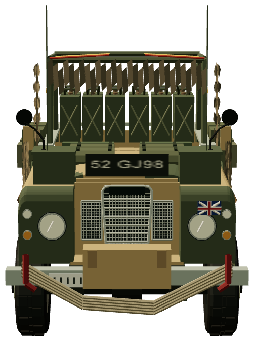 SAS Series III Patrol — front view, registry 3D render