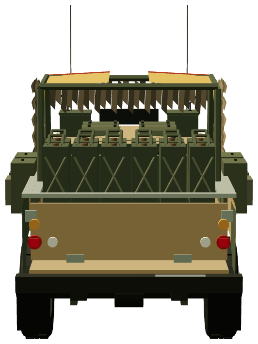 SAS Series III Patrol — rear view, registry 3D render