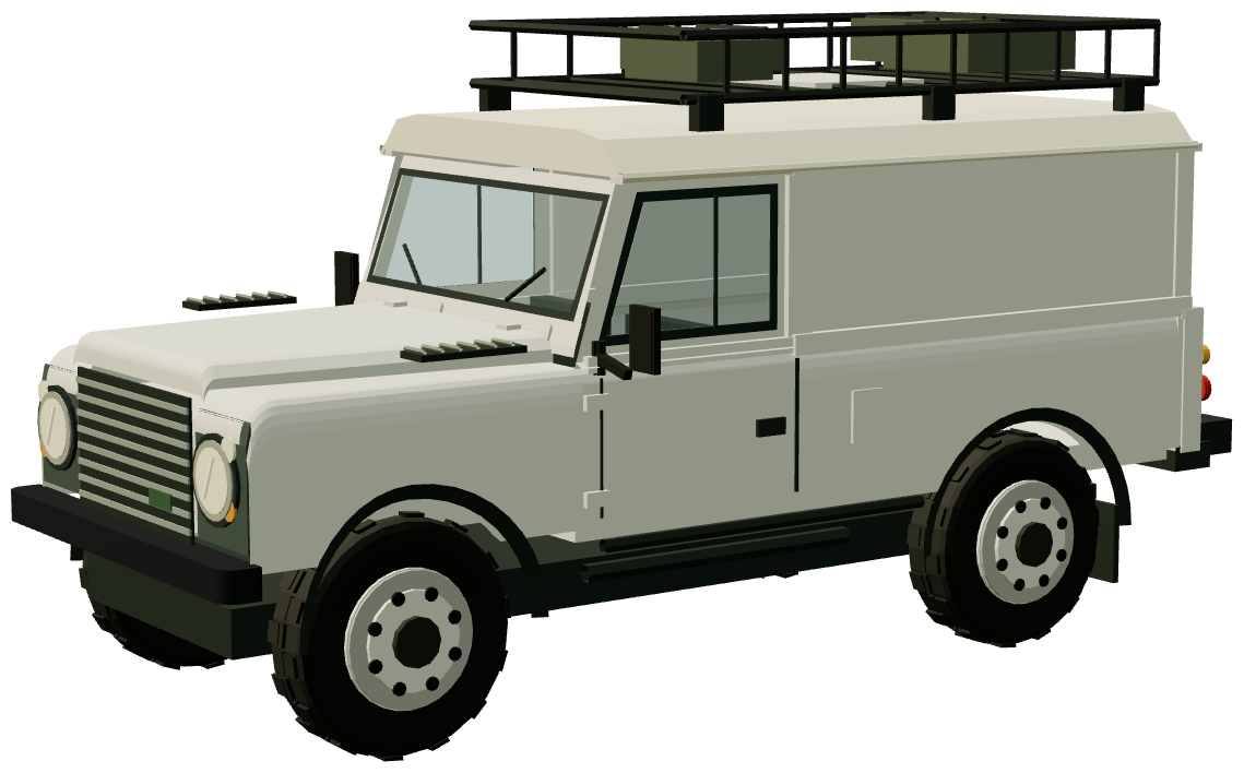 SBS White XD 110 — three-quarter view, registry 3D render