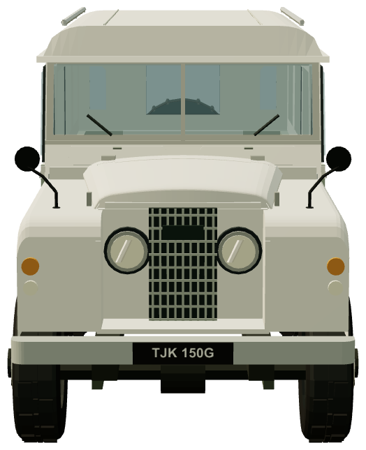 Searle Estate Wagon — front view, registry 3D render