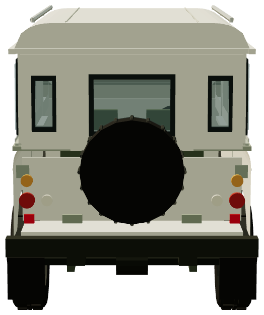 Searle Estate Wagon — rear view, registry 3D render