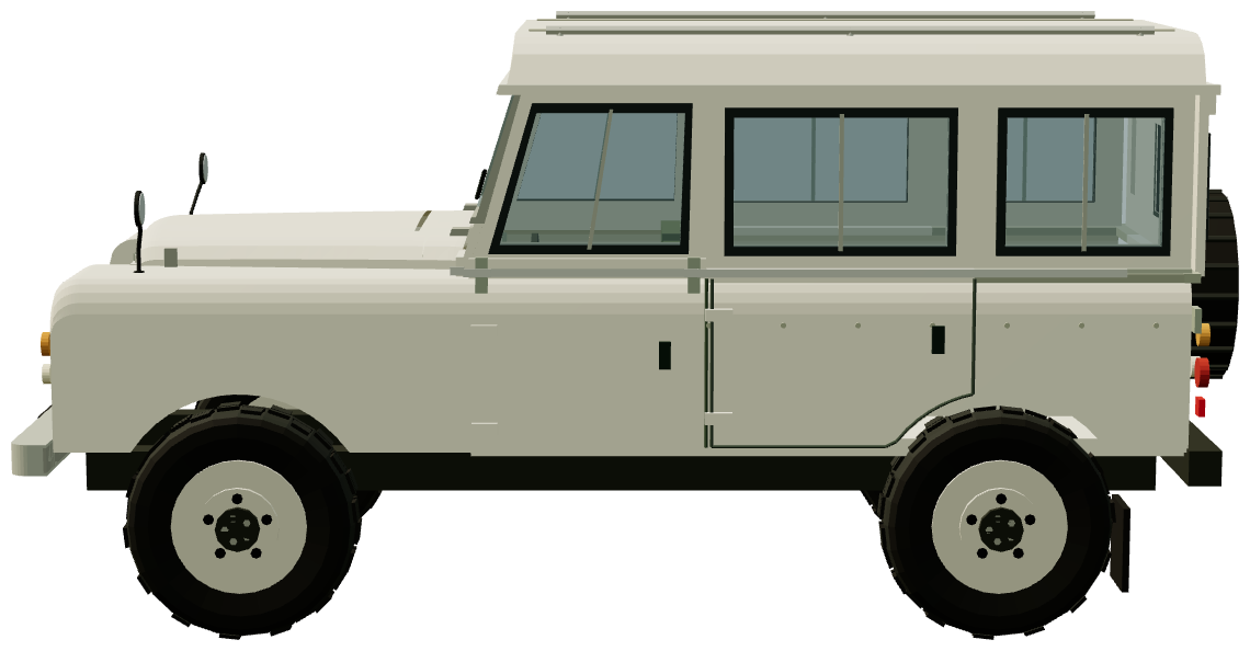 Searle Estate Wagon — side view, registry 3D render