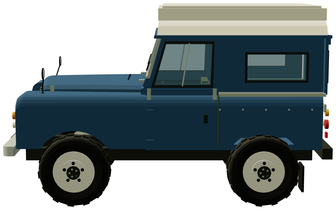 Searle Mini-Carawagon — side view, registry 3D render