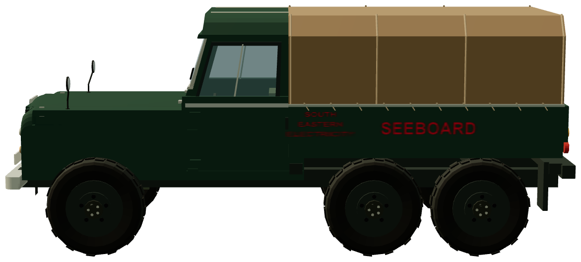 SEEBOARD 6×6 Line Tensioner — side view, registry 3D render