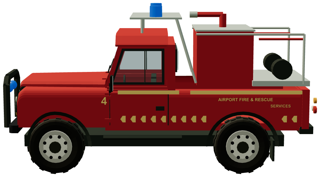 Sellafield Carmichael Hydrant Vehicle — side view, registry 3D render