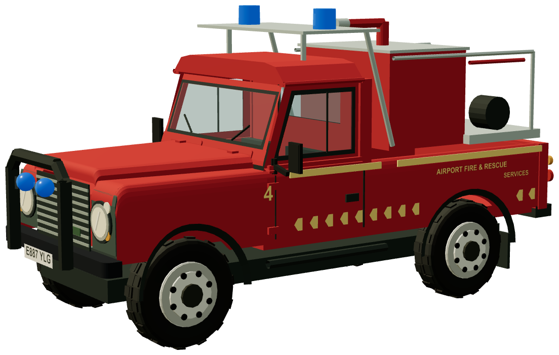 Sellafield Carmichael Hydrant Vehicle — three-quarter view, registry 3D render