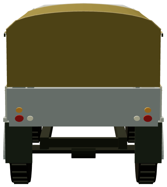 Series IIA Forward Control — rear view, registry 3D render