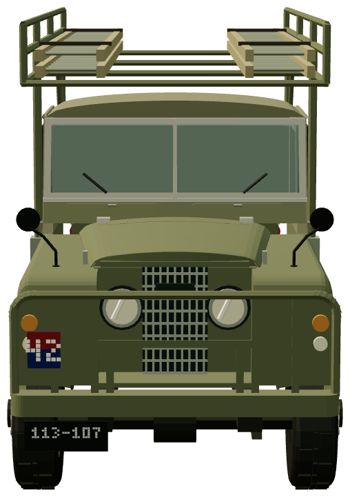 Series IIA Fitted For Line — front view, registry 3D render