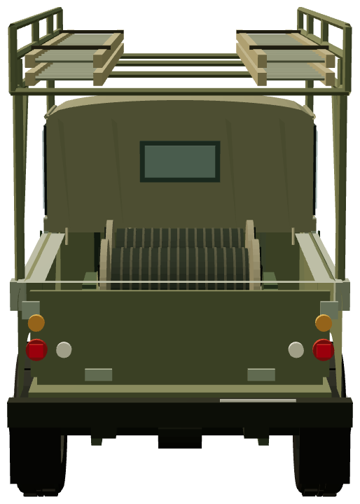 Series IIA Fitted For Line — rear view, registry 3D render