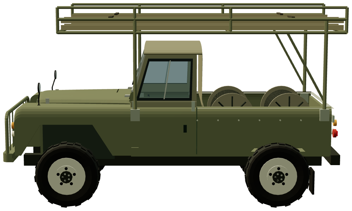 Series IIA Fitted For Line — side view, registry 3D render