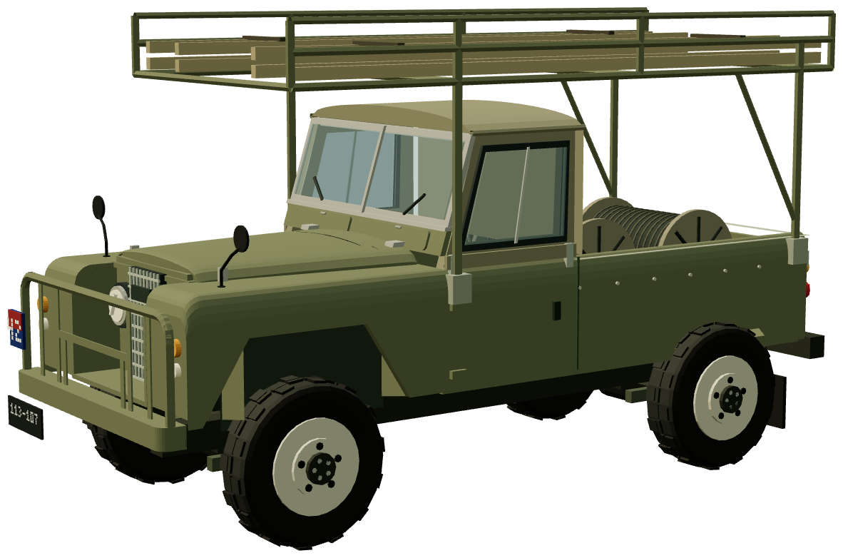 Series IIA Fitted For Line — three-quarter view, registry 3D render
