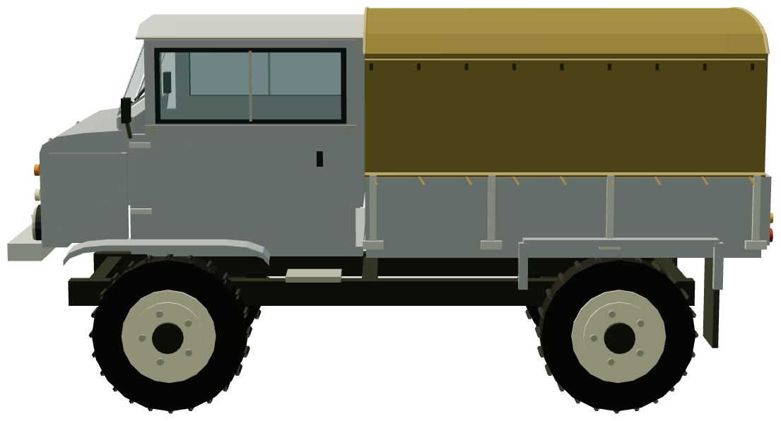 Series IIB Forward Control — side view, registry 3D render