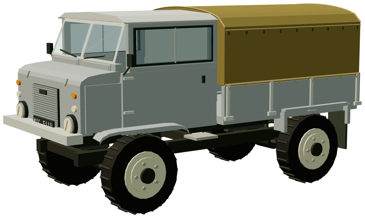 Series IIB Forward Control — three-quarter view, registry 3D render