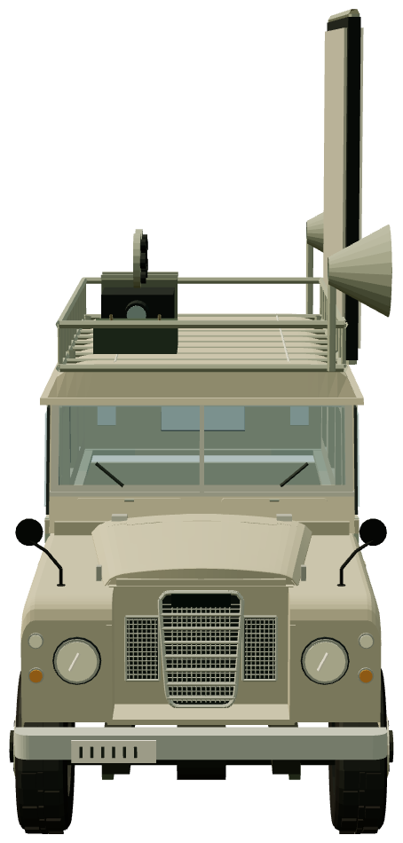 Series III Mobile Cinema — front view, registry 3D render