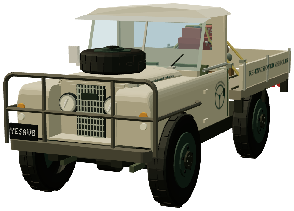 Shop Truck — front three-quarter view, registry 3D render