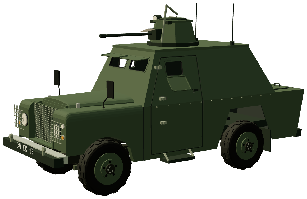 Shorland Mk 1 APC — three-quarter view, registry 3D render