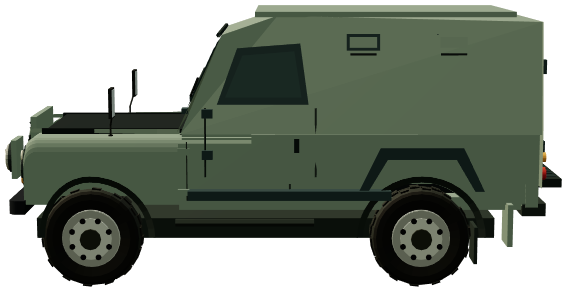 Shorland Prototype APV — side view, registry 3D render