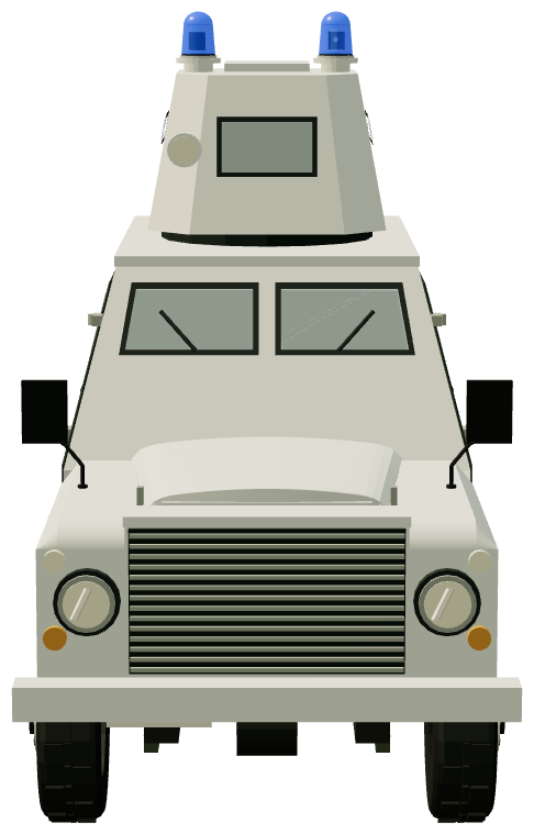 Shorland S54 Anti-Hijack — front view, registry 3D render