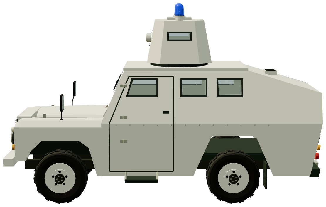 Shorland S54 Anti-Hijack — side view, registry 3D render