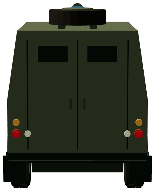 Shorland S55 APV — rear view, registry 3D render