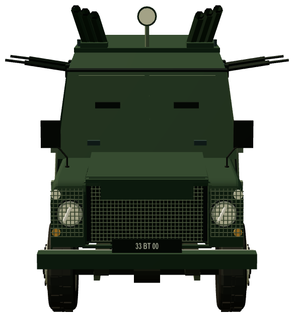 Shorland SB301 APV — front view, registry 3D render