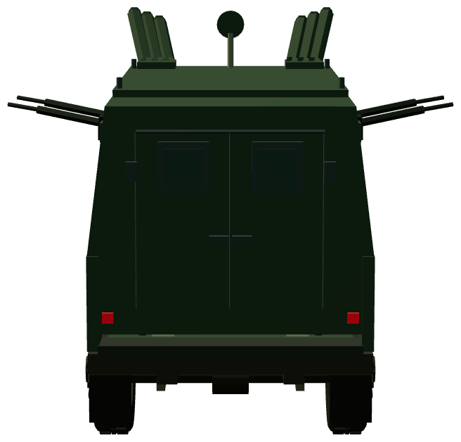 Shorland SB301 APV — rear view, registry 3D render