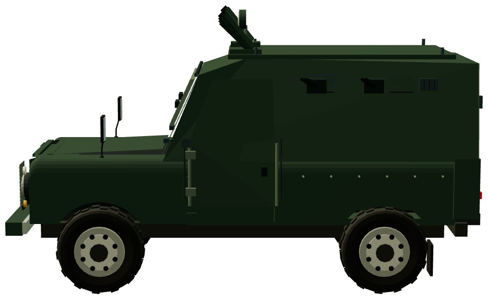 Shorland SB301 APV — side view, registry 3D render