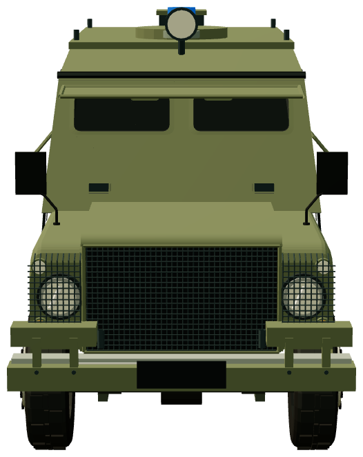Shorland SB401 APV — front view, registry 3D render