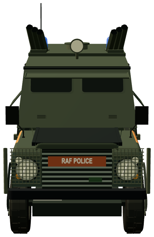 Shorland SB401 APV · RAF Police — front view, registry 3D render