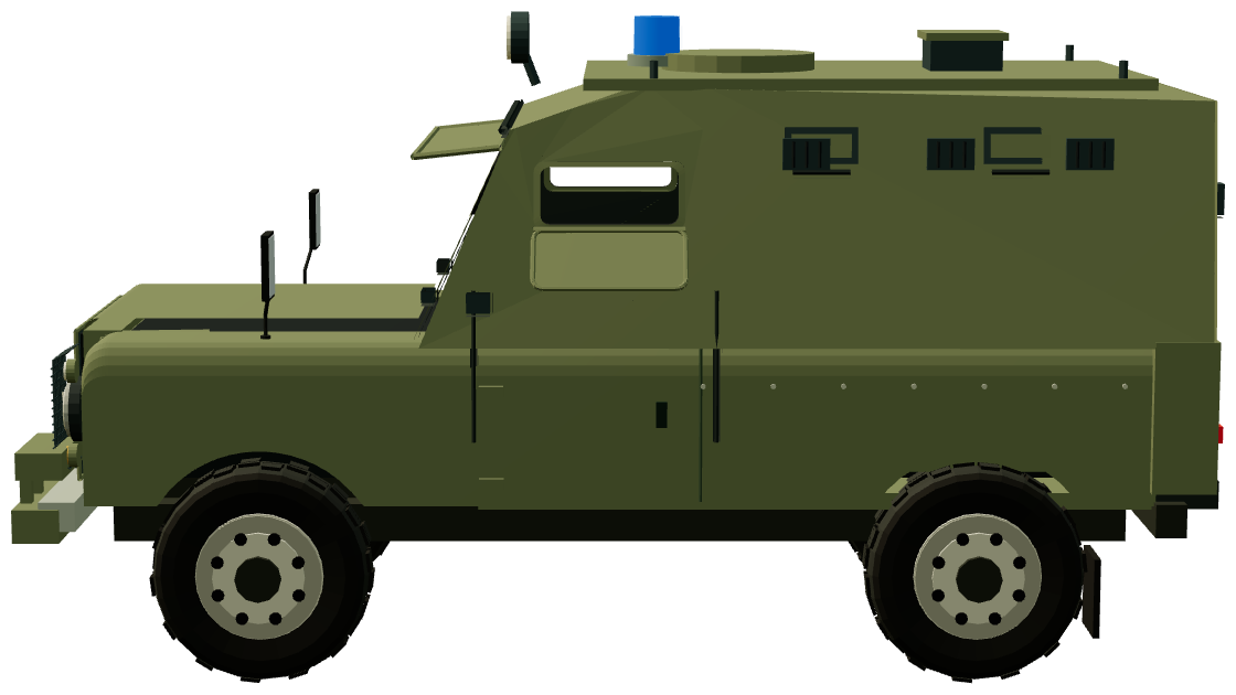 Shorland SB401 APV — side view, registry 3D render