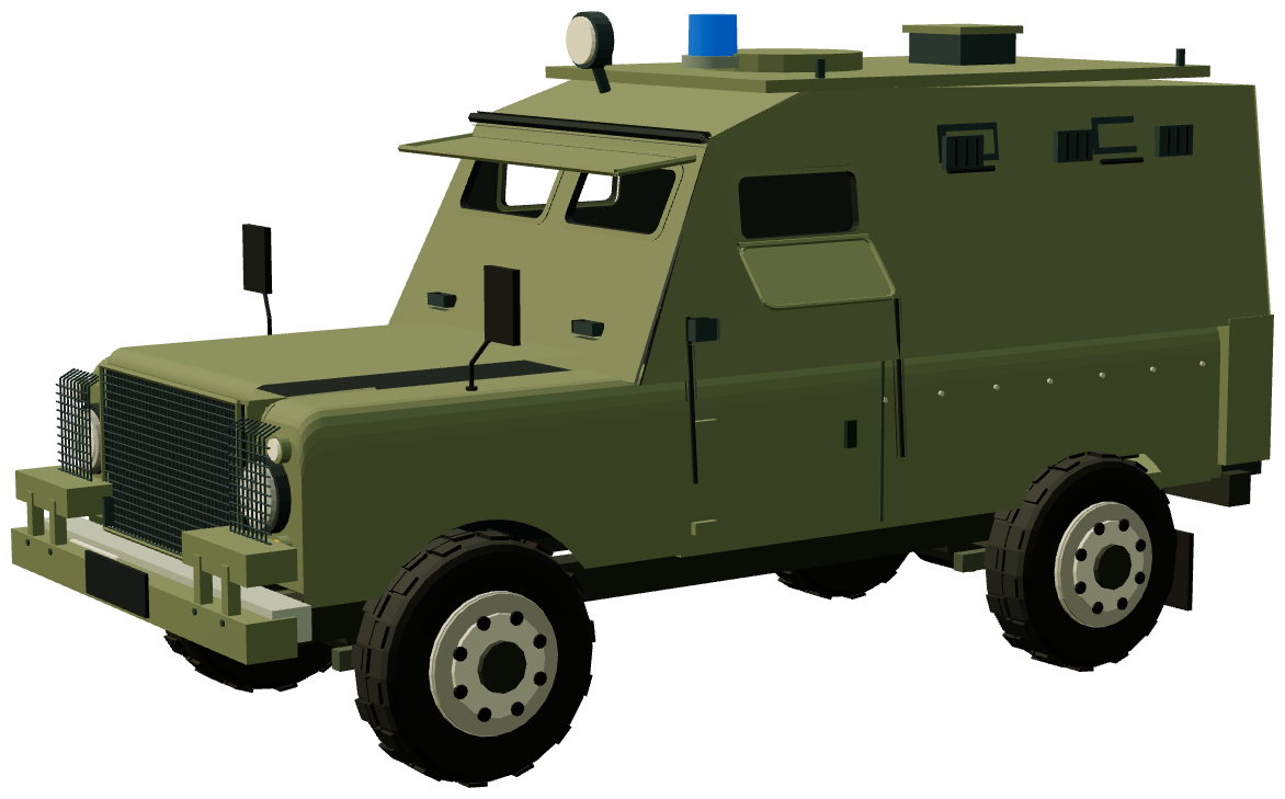 Shorland SB401 APV — three-quarter view, registry 3D render
