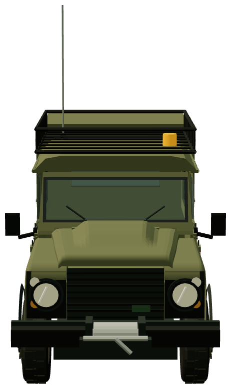 Slovak CBRN Defender 130 Quadtech Shelter — front view, registry 3D render