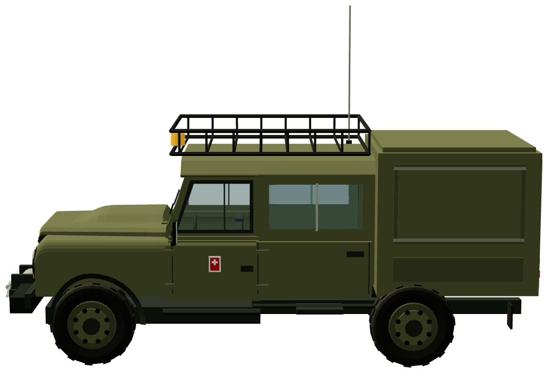 Slovak CBRN Defender 130 Quadtech Shelter — side view, registry 3D render