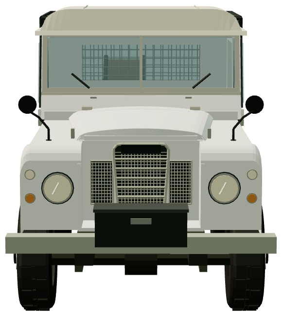 Solihull Birdcage Winch Cable Truck — front view, registry 3D render