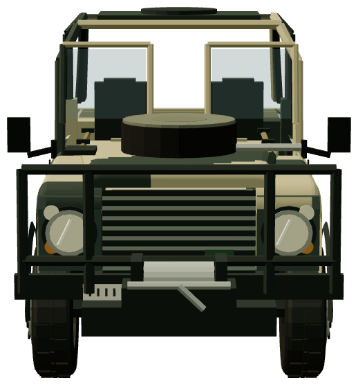 110 Special Operations Vehicle demonstrator — front view, registry 3D render