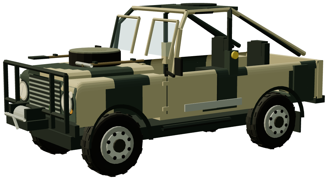110 Special Operations Vehicle demonstrator — three-quarter view, registry 3D render