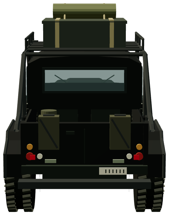 Spectre Defender SVX — rear view, registry 3D render