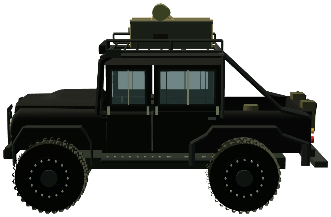 Spectre Defender SVX — side view, registry 3D render
