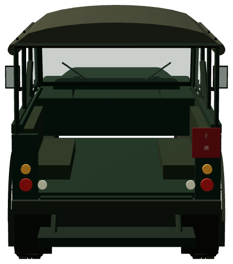 President’s Guard Escort — rear view, registry 3D render
