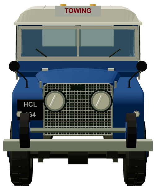 Steels of Cheltenham Series I 107 Breakdown Truck — front view, registry 3D render