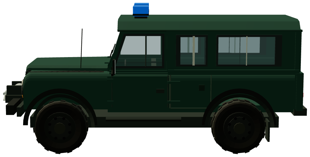 Straż Graniczna Defender 110 — side view, registry 3D render